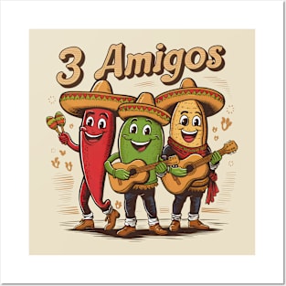 3 Amigos Posters and Art